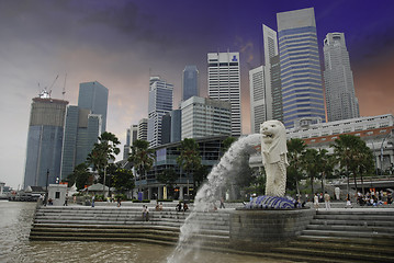 Image showing Singapore Skyscrapers and Architecture