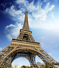 Image showing Eiffel Tower on a Winter Morning