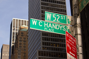 Image showing Classic Street Signs in New York City