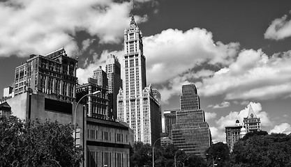 Image showing Panoramic View of New York City Buildings