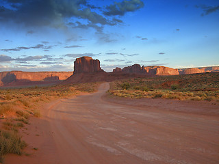 Image showing Summer in the Monument Valley
