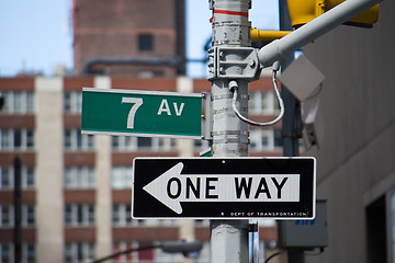 Image showing Classic Street Signs in New York City