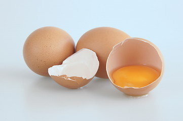 Image showing Broken egg