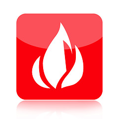 Image showing Red fire icon