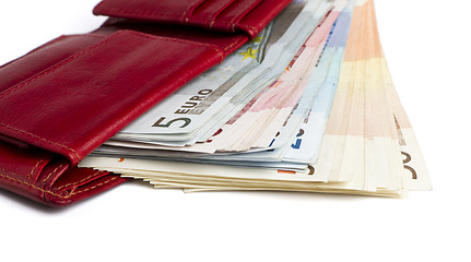 Image showing many banknotes in wallet