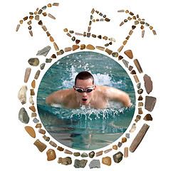 Image showing Concept With Sea Stones and Photo
