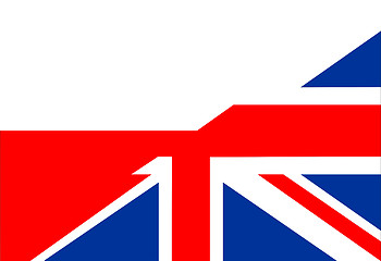 Image showing uk poland flag