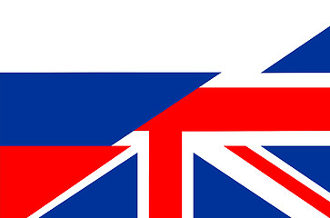 Image showing uk russia flag