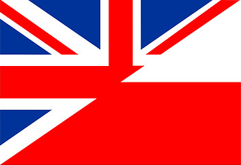 Image showing uk poland flag