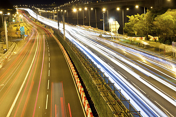 Image showing Traffic in Hong Kong at highway