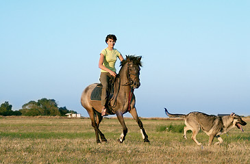 Image showing teen rider