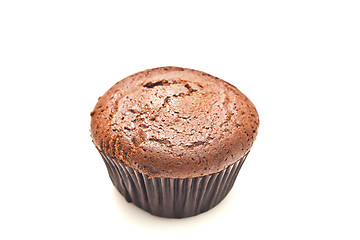 Image showing Chocolate cake isolated on white background