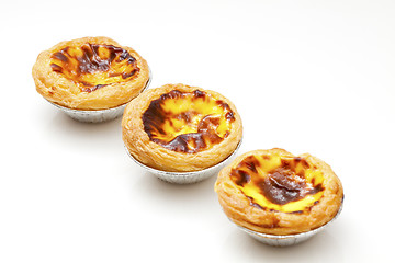 Image showing Portuguese egg tarts