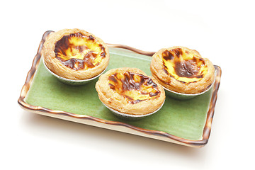 Image showing Portuguese egg tarts