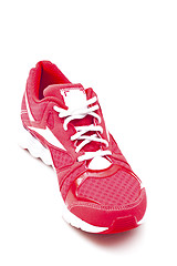 Image showing Red running sports shoes