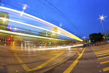 Image showing Traffic in downtown of Hong Kong