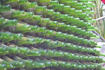 Image showing Green bottles