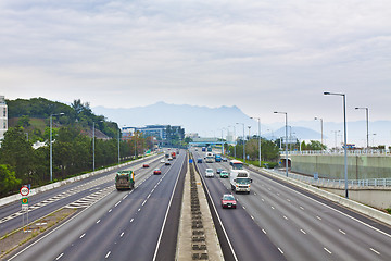 Image showing Express highway in Hong Kong 