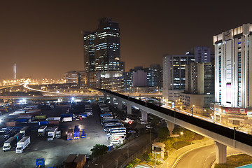 Image showing City scene in urban downtown