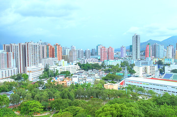 Image showing Yuen Long downtown at day time, HDR image.