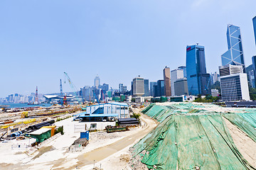 Image showing Huge construction site in Hong Kong