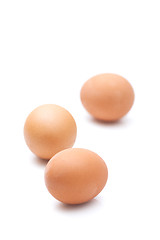 Image showing Eggs isolated on white background