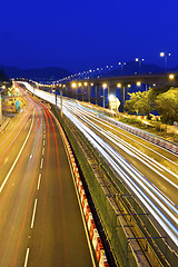 Image showing Traffic at highway in Hong Kong