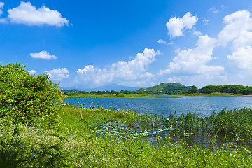 Image showing Wetland lake landscape 