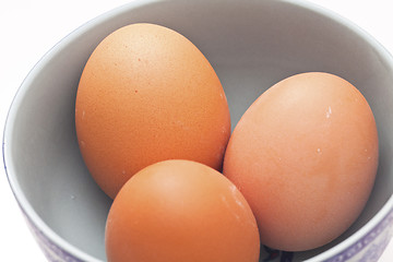 Image showing Eggs in a bowl