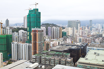 Image showing Hong Kong downtown cityscape