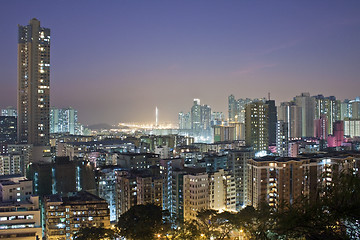 Image showing Hong Kong downtown at night