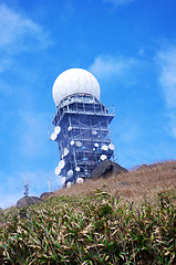 Image showing Weather station in Hong Kong at day