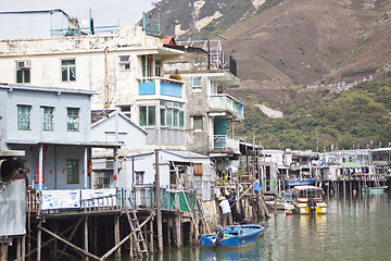 Image showing Stilt houses in Tai O fishing village in Hong Kong