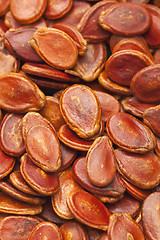Image showing Red melon seeds in dry condition