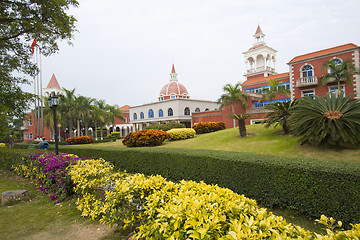 Image showing European style buildings in Gulangyu Island, China