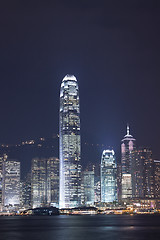 Image showing Hong Kong at night 