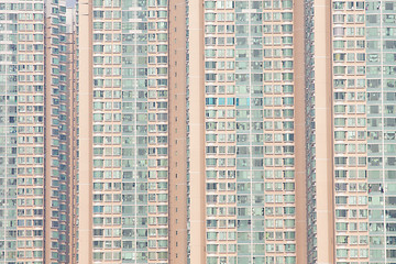 Image showing Packed Hong Kong apartments