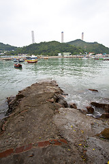 Image showing Power station in Lamma Island, Hong Kong.