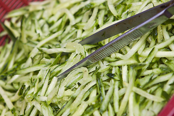 Image showing Cucumber slices