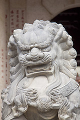 Image showing Chinese lion statue
