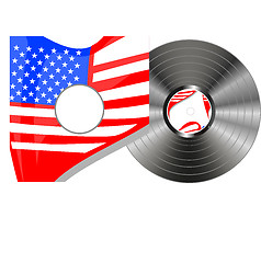 Image showing vinyl bubbles in usa flag cover
