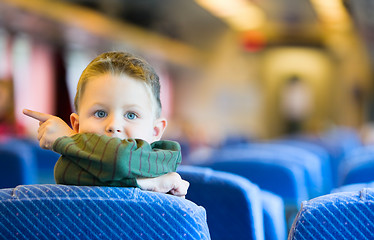 Image showing Traveling by Train