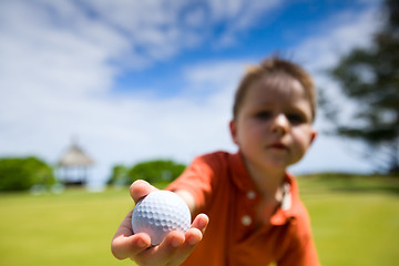 Image showing Young golfer