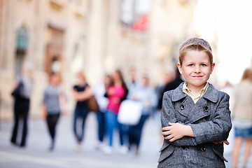 Image showing Boy in city