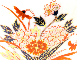 Image showing Oriental Floral Pattern