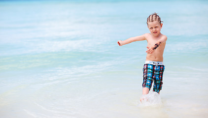 Image showing Boy on vacation