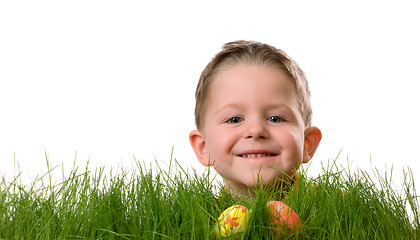 Image showing Easter egg hunt