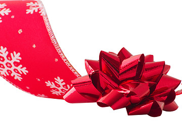 Image showing christmas bow and ribbon