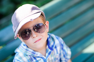 Image showing Stylish boy in sun glasses