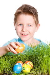 Image showing Easter egg hunt